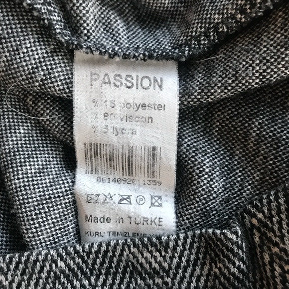 Preloved Dress size UK14 EU42 US 10 grey with black stretchy fabric - Picture 7 of 11